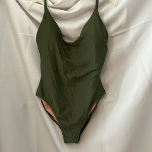 J. Crew Olive Green One Piece Swimsuit